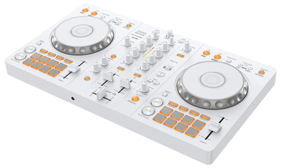 Pioneer DJ DDJ-FLX4 2-Channel DJ Controller - White w/ Laptop Stand