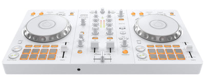 Pioneer DJ DDJ-FLX4 2-Channel DJ Controller - White w/ Laptop Stand