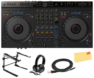 Pioneer DJ AlphaTheta DDJ-GRV6 4-Channel Performance DJ Controller w/ Laptop Stand