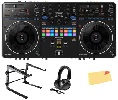Pioneer DDJ-REV5 Scratch-Style 2-Channel Professional DJ Controller w/ Laptop Stand