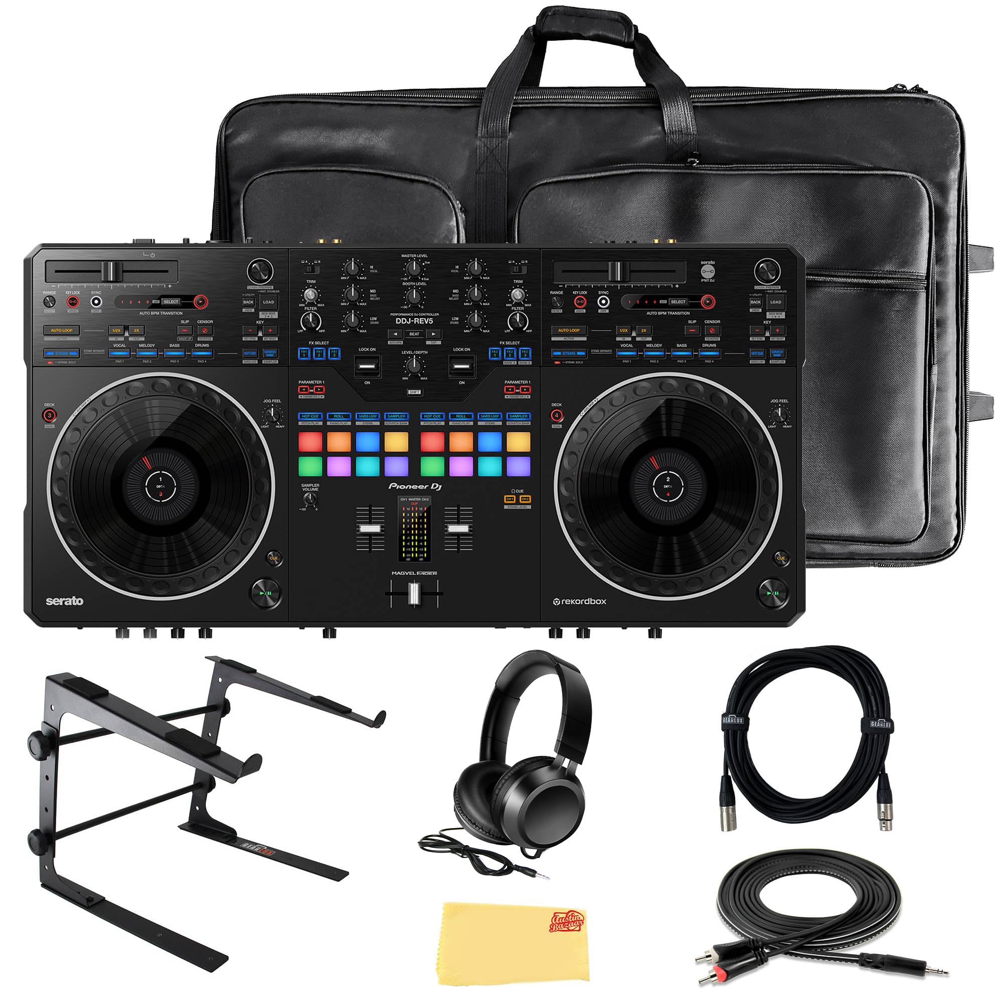 Pioneer DDJ-REV5 Scratch-Style 2-Channel Professional DJ Controller w/ Case