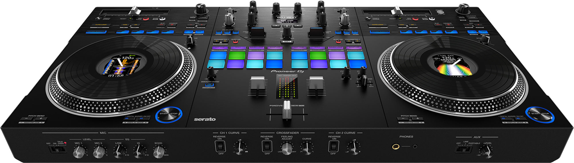 Pioneer DDJ-REV7 Scratch-Style 2-Channel Professional DJ Controller w/ Case