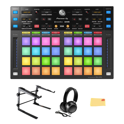 Pioneer DJ DDJ-XP2 Sub-Controller for Rekordbox & Serato DJ Pro w/ Laptop Stand