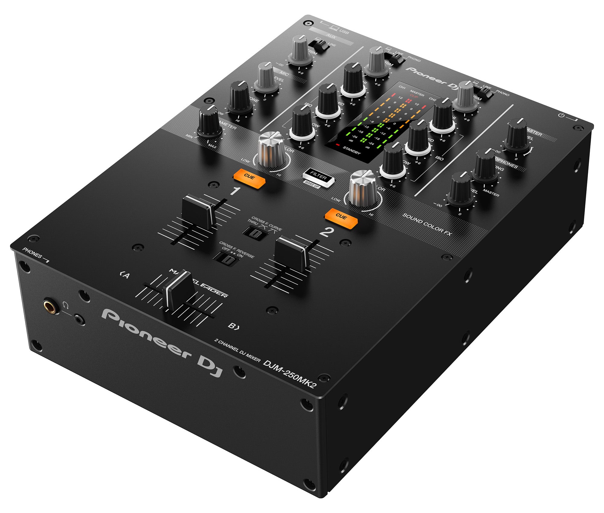 Pioneer DJM-250MK2 2-Channel DJ Mixer w/ Cables