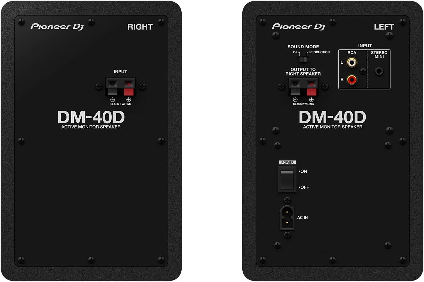 Pioneer DM-40D 4-Inch Desktop Active Monitor Speaker - Black