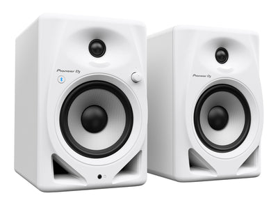 Pioneer DM-50D-BT 5-Inch Desktop Active Bluetooth Monitor Speaker - White w/ Laptop Stand