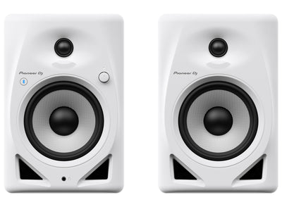 Pioneer DM-50D-BT 5-Inch Desktop Active Bluetooth Monitor Speaker - White w/ Laptop Stand