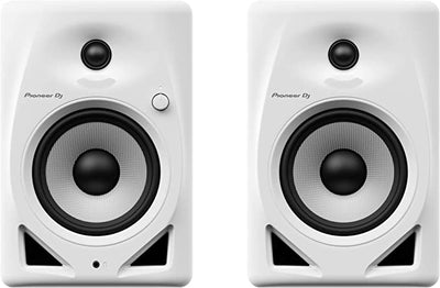 Pioneer DJ DM-50D 5-Inch Desktop Active Monitor Speaker - White