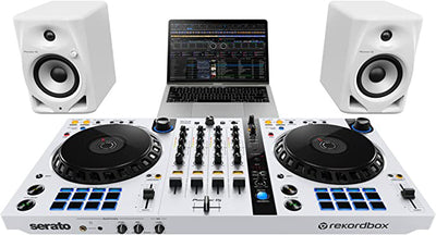 Pioneer DJ DM-50D 5-Inch Desktop Active Monitor Speaker - White