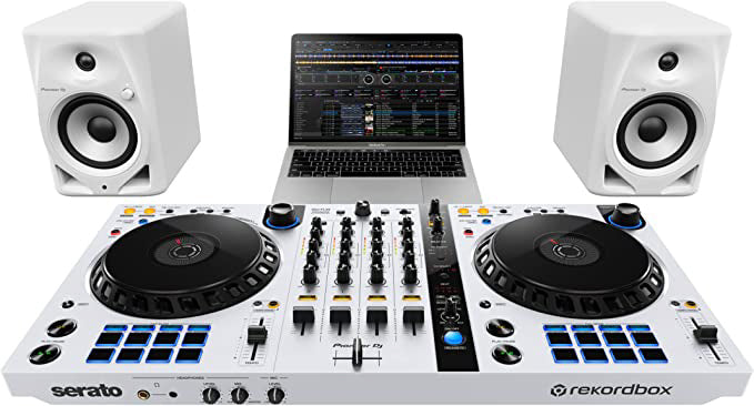 Pioneer DJ DM-50D 5-Inch Desktop Active Monitor Speaker - White