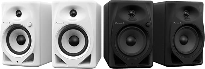 Pioneer DJ DM-50D 5-Inch Desktop Active Monitor Speaker - White