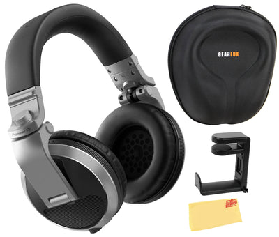 Pioneer DJ HDJ-X5 Over-Ear DJ Headphones - Silver w/ Case