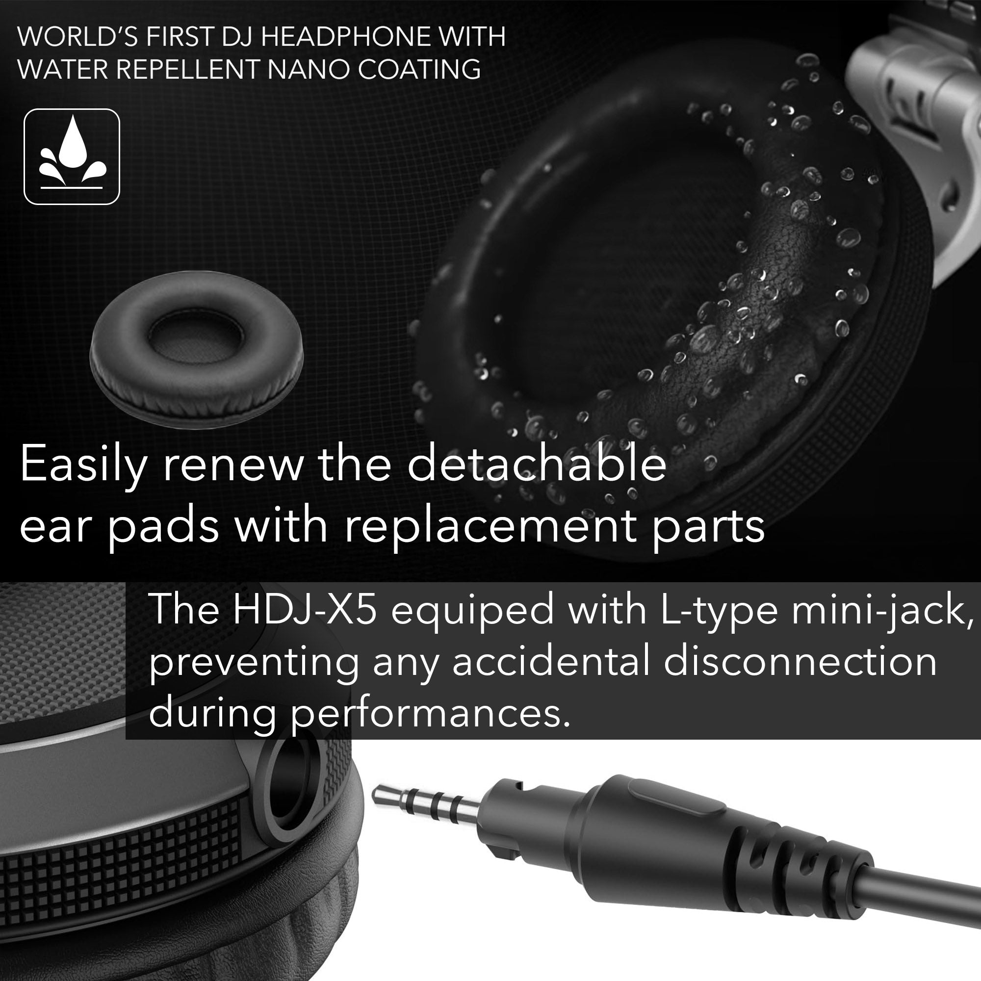 Pioneer DJ HDJ-X5 Over-Ear DJ Headphones - Silver w/ Case