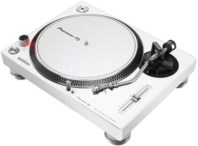 Pioneer PLX-500-W Direct Drive Turntable - White w/ Headphones