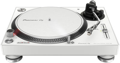 Pioneer PLX-500-W Direct Drive Turntable - White w/ Headphones