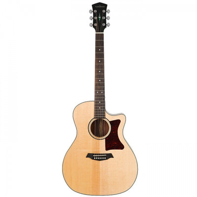 Parkwood GA28GT Grand Auditorium Cutaway Semi Acoustic Guitar - Natural