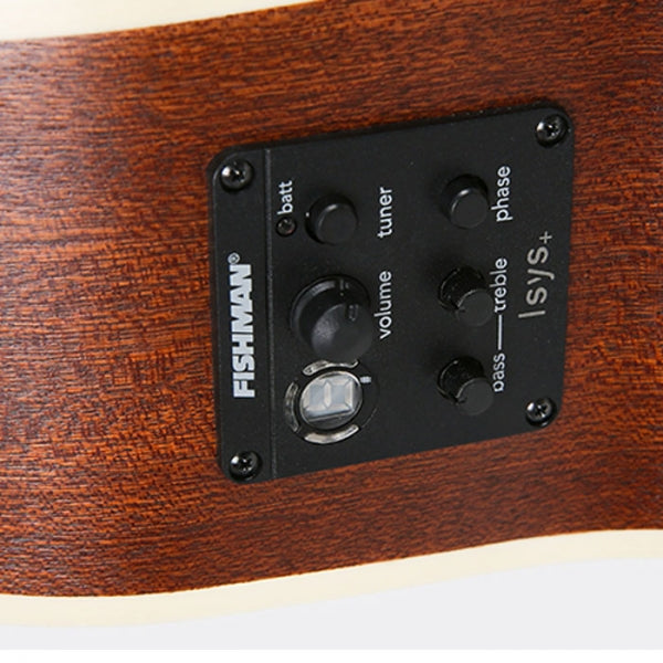 Parkwood GA28GT Grand Auditorium Cutaway Semi Acoustic Guitar - Natural