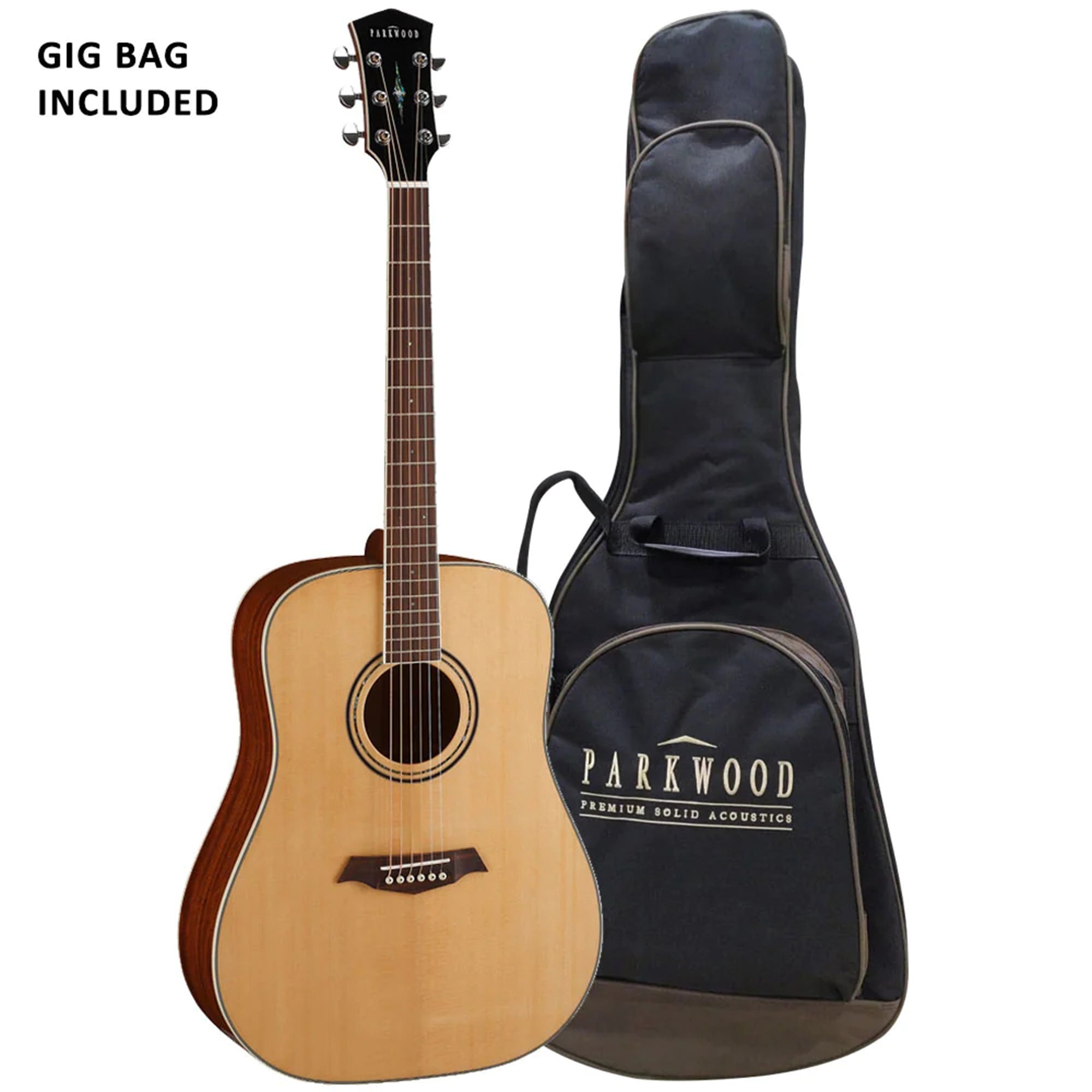 Parkwood S61 Dreadnought Body Acoustic Guitar - Natural