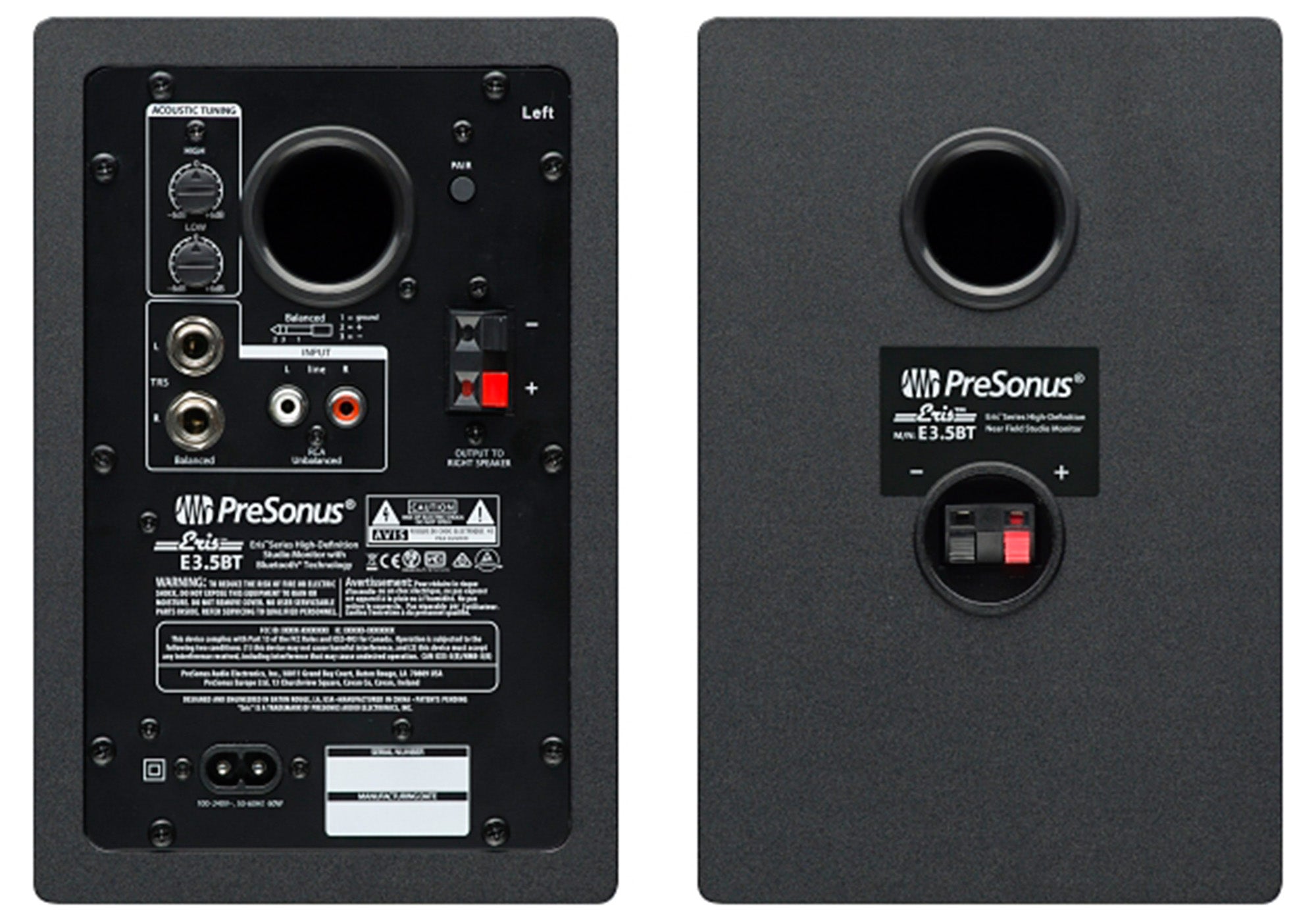 PreSonus Eris E3.5 BT Bluetooth Studio Monitor Pair w/ Monitor Stands