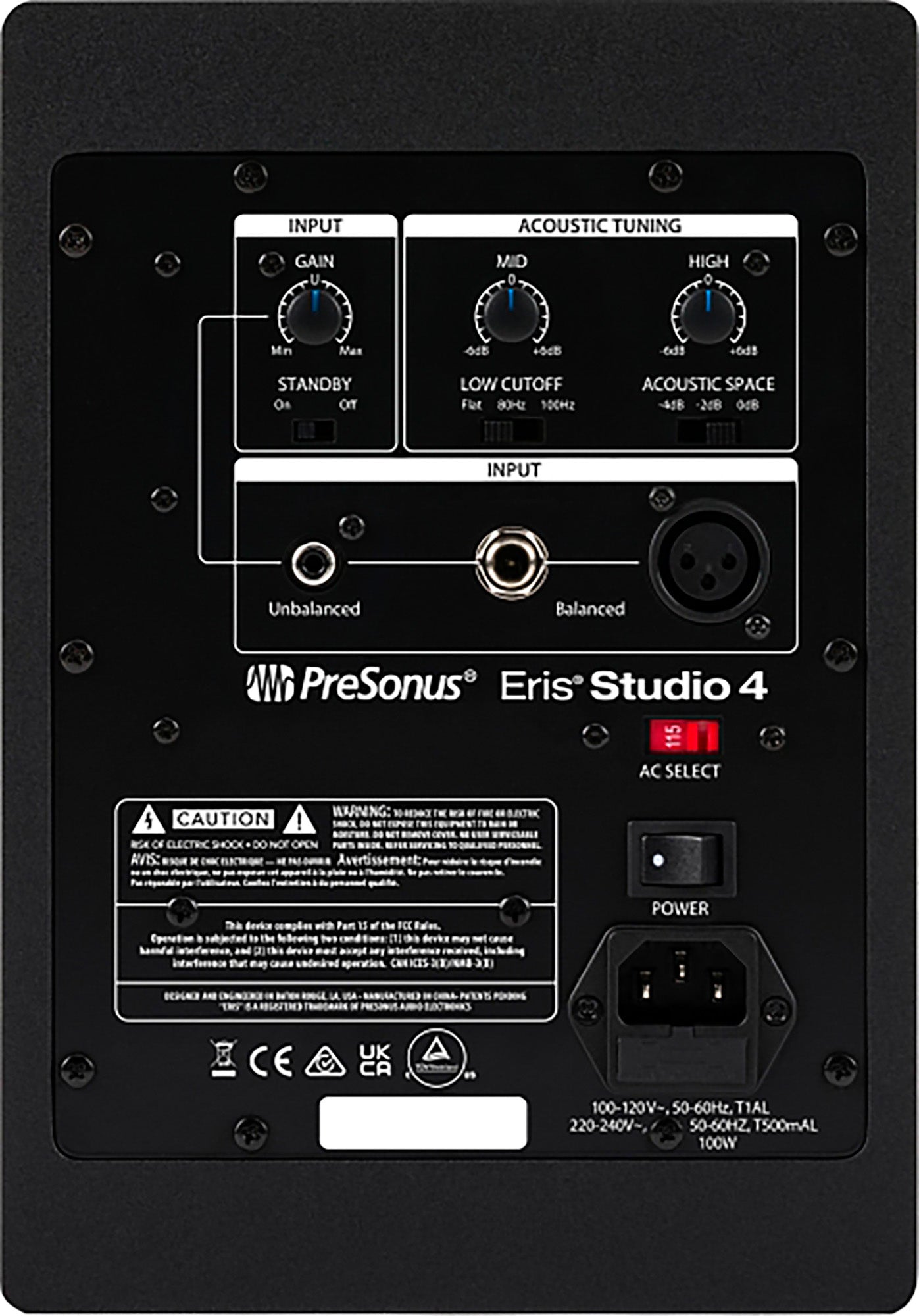PreSonus Eris Studio 4 Studio Monitor w/ XLR Cable