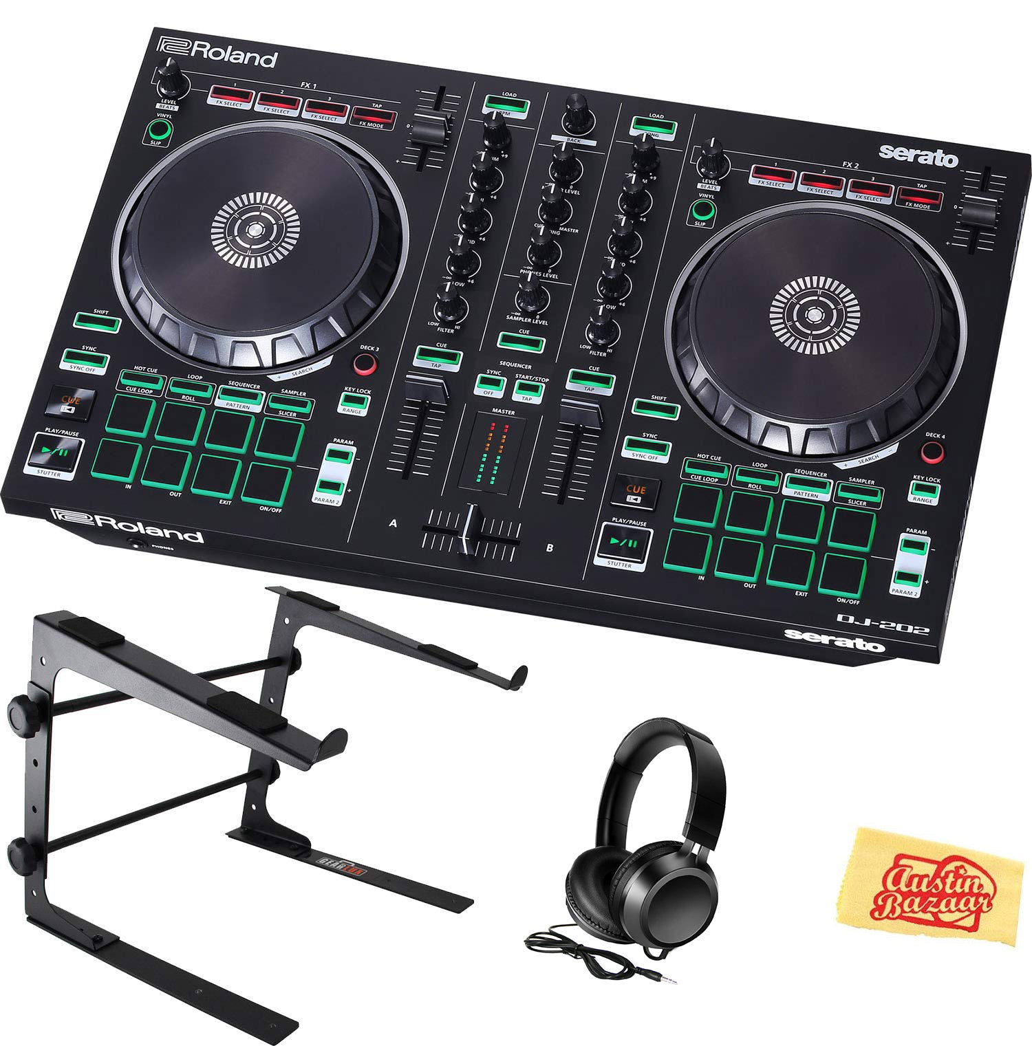 Roland DJ-202 DJ Controller w/ Stand
