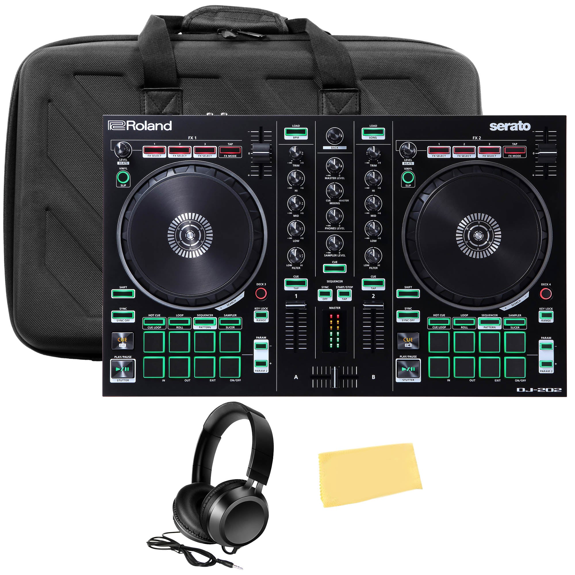 Roland ローランド DJコントローラー DJ-202 Roland DJ-202 DJ Controller w/ Case – Austin Bazaar