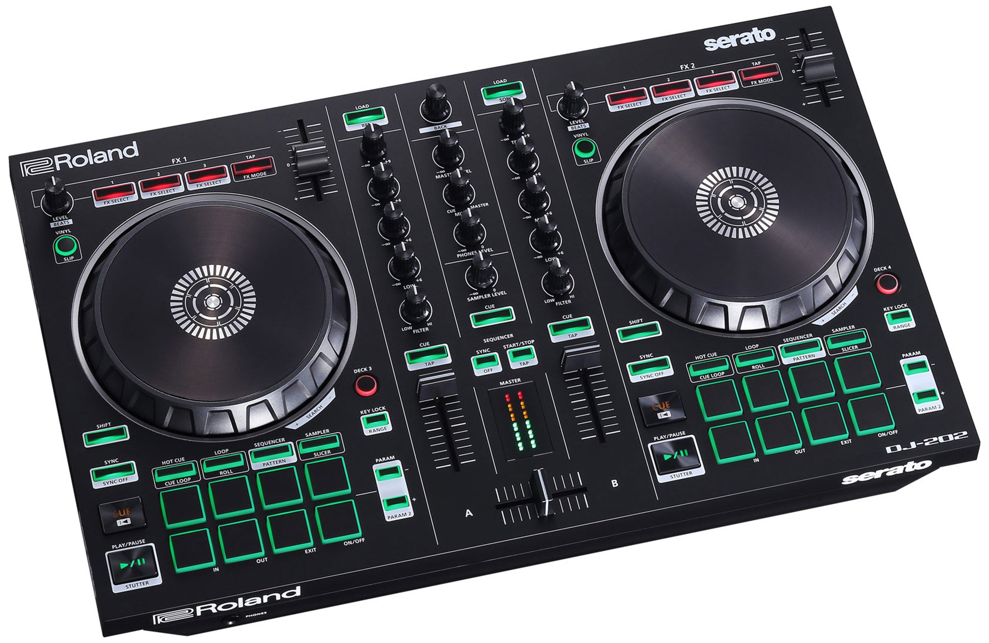 Roland DJ-202 DJ Controller w/ Case