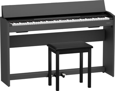 Roland F701 Upright Digital Piano - Light Oak w/ Headphones