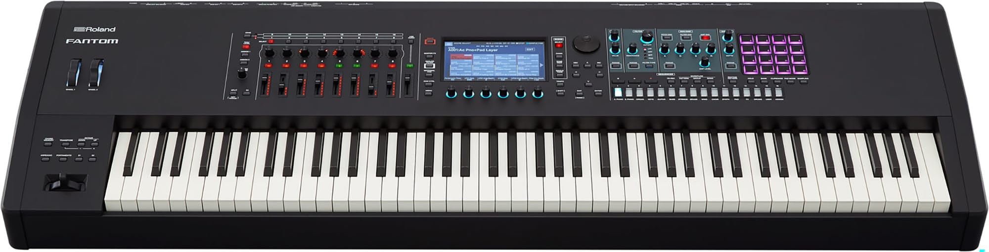 Roland Fantom-08 Synthesizer Keyboard w/ Adjustable Stand