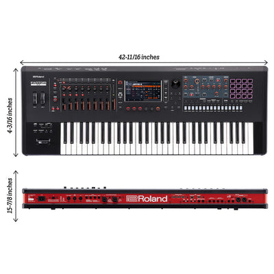 Roland Fantom 6 EX 61-Key Workstation Keyboard Synthesizer w/ Sustain Pedal