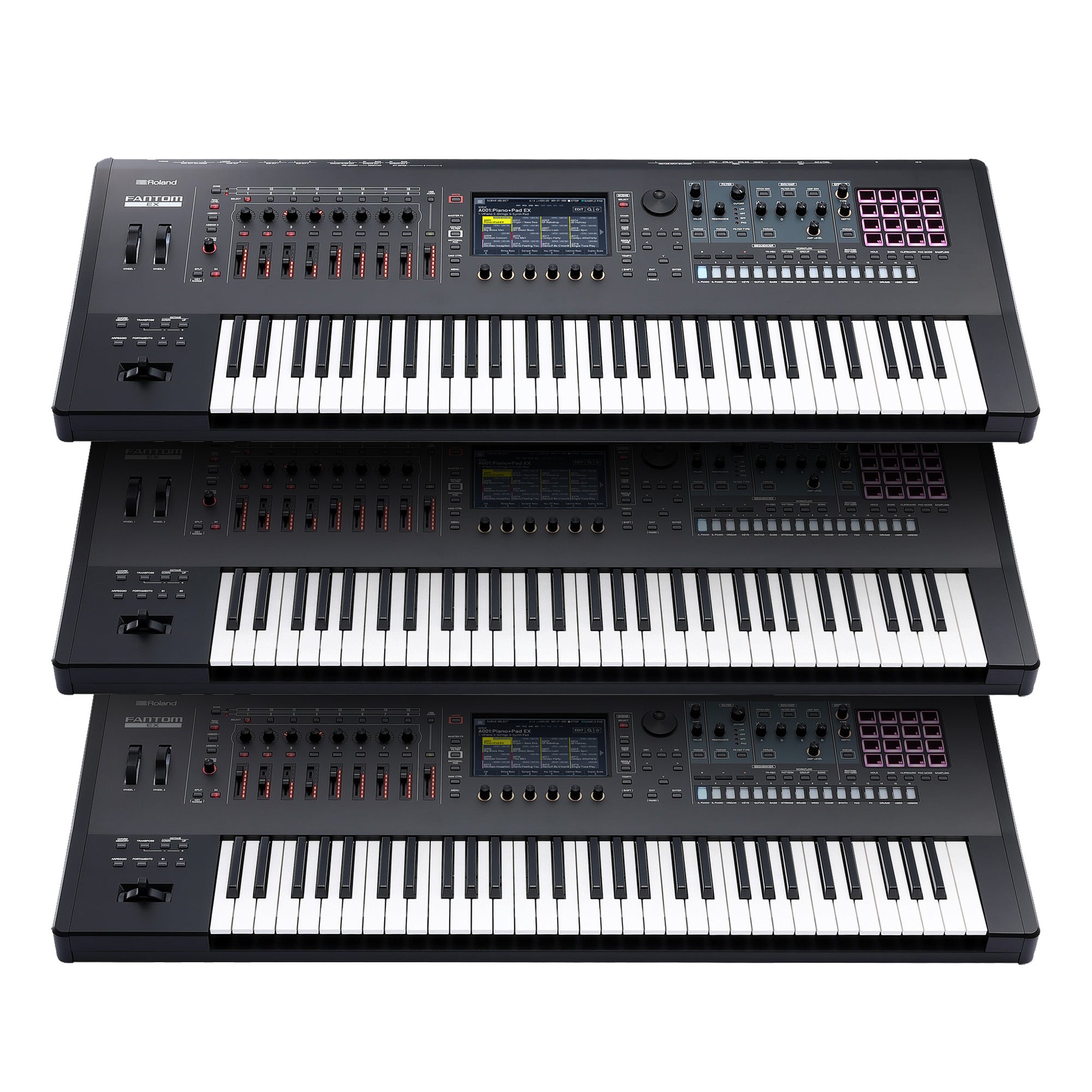 Roland Fantom 6 EX 61-Key Workstation Keyboard Synthesizer w/ Sustain Pedal