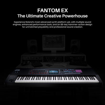 Roland Fantom 8 EX 88-Key Workstation Keyboard Synthesizer w/ Sustain Pedal