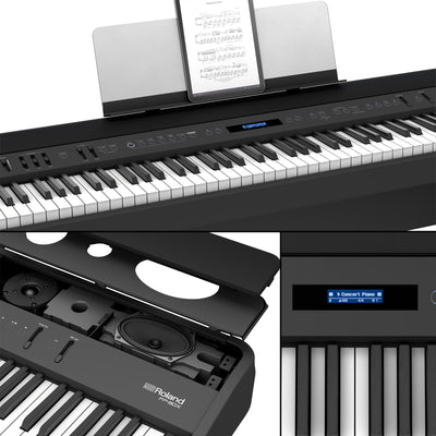 Roland FP-90X 88-Key Digital Piano - Black w/ Roland KSC-90 Stand