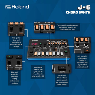 Roland Aira Compact J-6 Chord Synthesizer