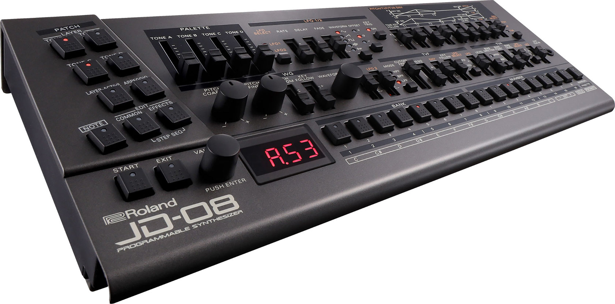 Roland JD-08 Sound Module Programmable Synthesizer w/ MIDI Cable