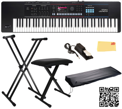 Roland JUNO-D7 Synthesizer w/ Adjustable Stand