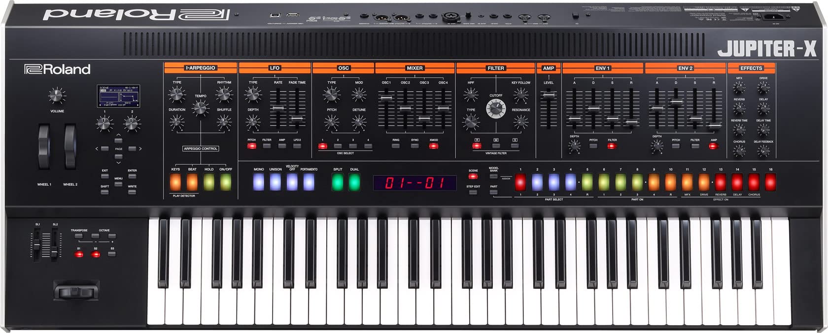 Roland Jupiter-X Keyboard Synthesizer w/ Damper Pedal