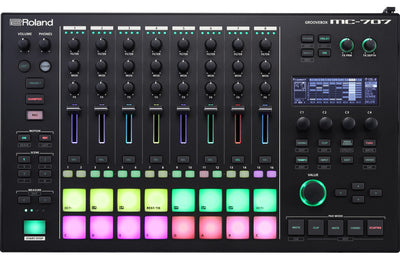 Roland MC-707 Groovebox Professional Music Production Workstation w/ Instrument Cable