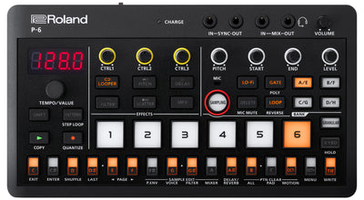 Roland AIRA Compact P-6 Creative Sampler w/ Audio Cable