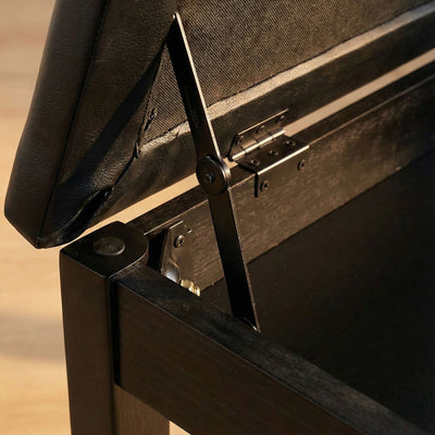 Roland PB1-BK Piano Bench with Storage Compartment w/ Sustain Pedal