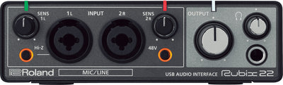 Roland RUBIX22 2-In 2-Out USB Audio Interface w/ Instrument Cable