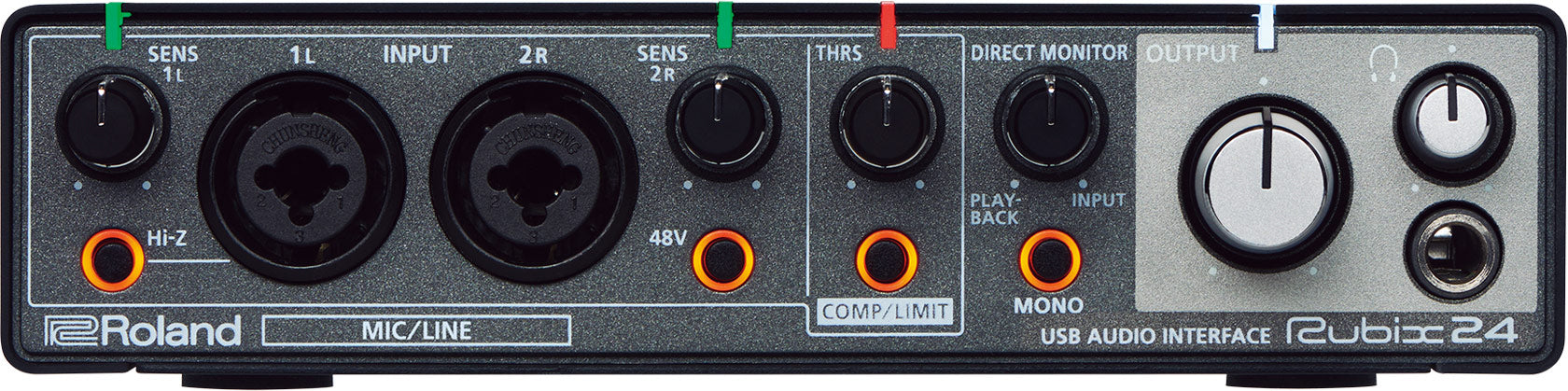 Roland RUBIX24 2-In 4-Out USB Audio Interface w/ Instrument Cable