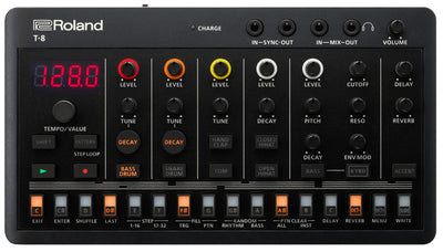 Roland AIRA Compact T-8 Beat Machine Sound Module w/ Audio Cable
