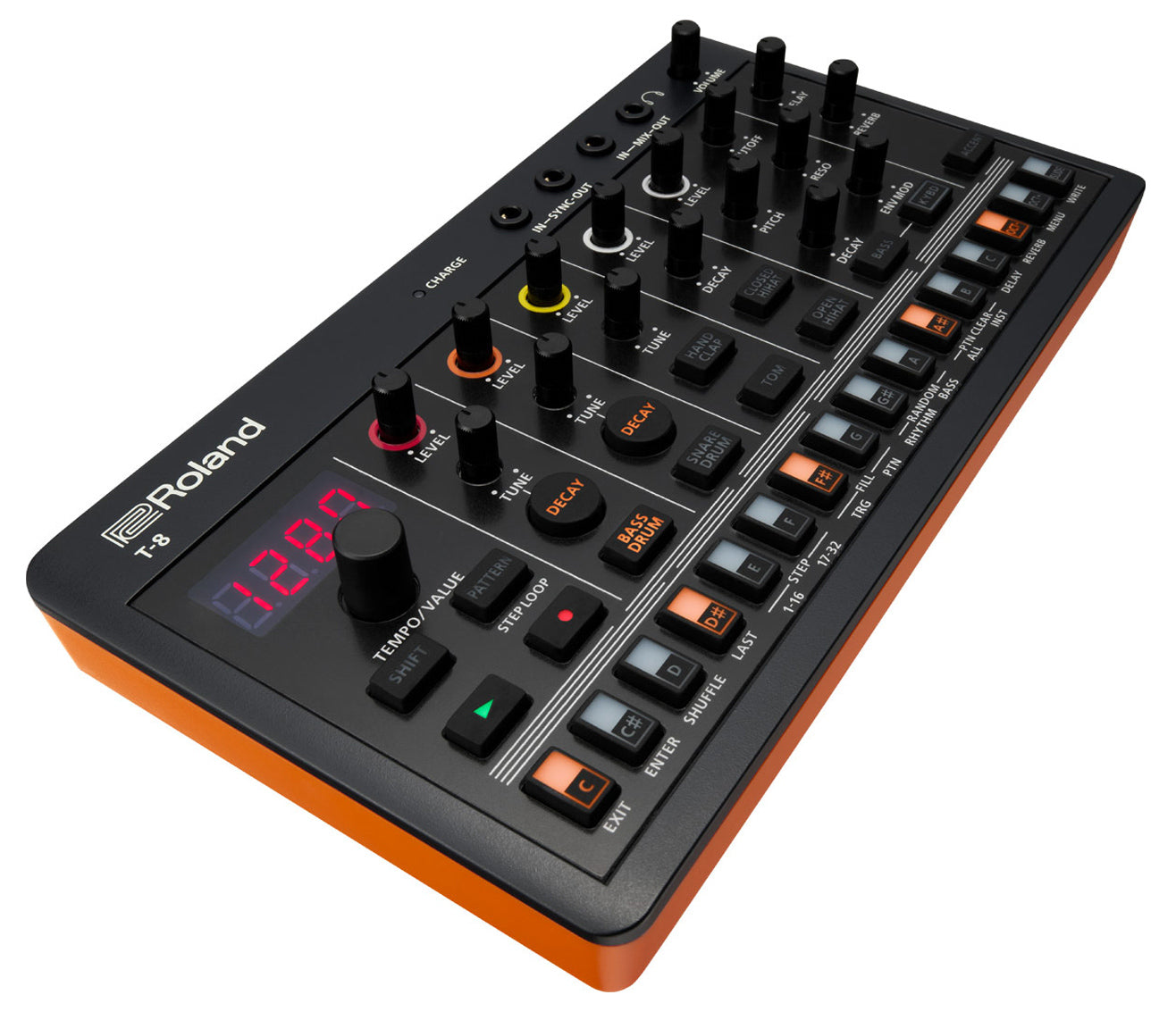 Roland AIRA Compact T-8 Beat Machine Sound Module w/ Audio Cable
