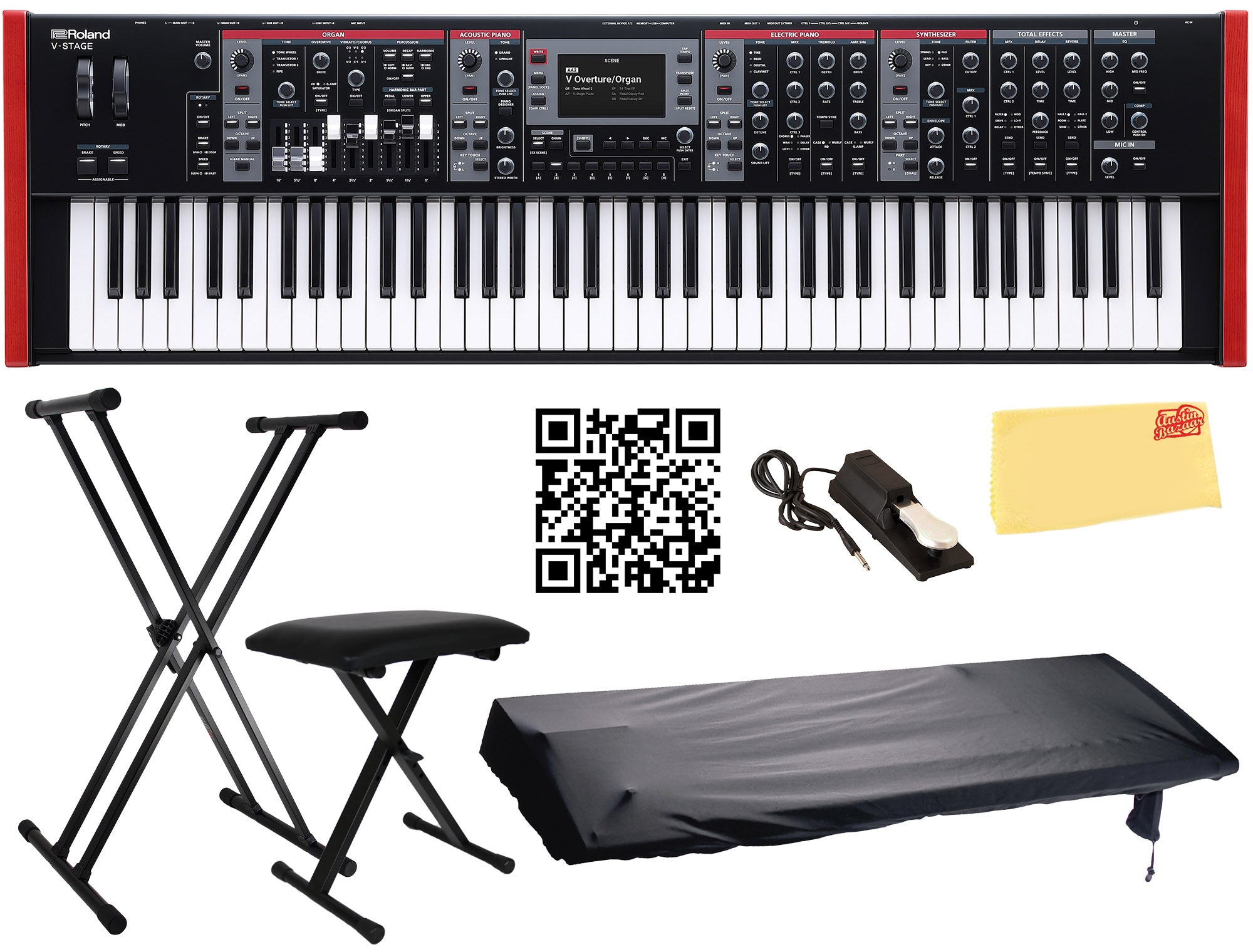 Roland V-STAGE 76 Performance Keyboard w/ Adjustable Stand