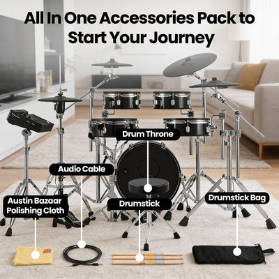 Roland VAD316 V-Drums Acoustic Design Electronic Drum Kit w/ Drum Throne