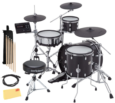 Roland VAD-504 V-Drums Acoustic Design Drum Kit w/ Drum Throne