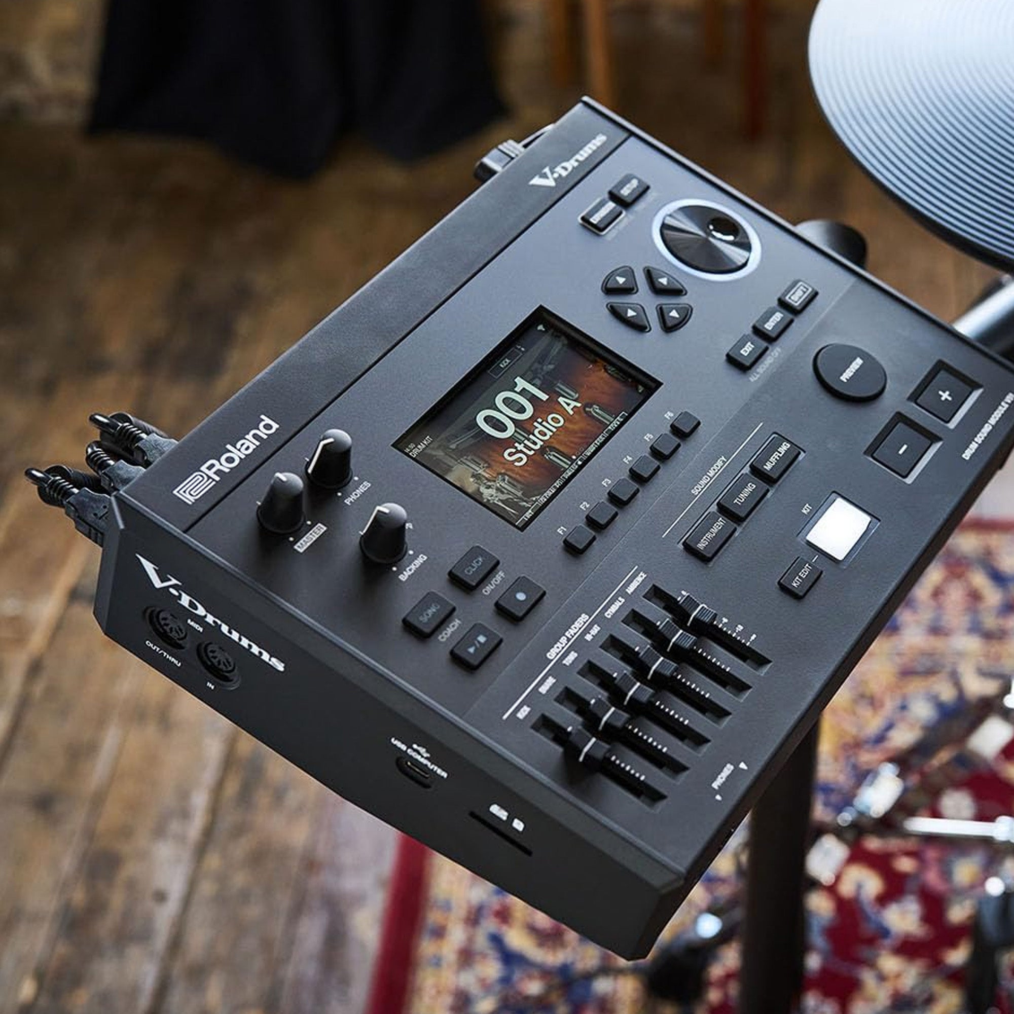Roland VAD516 V-Drums Acoustic Design Electronic Drum Kit w/ Drumstick Bag