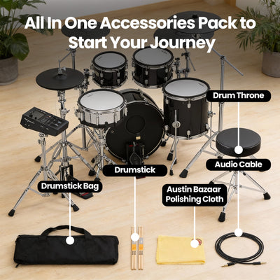Roland VAD516 V-Drums Acoustic Design Electronic Drum Kit w/ Drum Throne