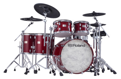 Roland VAD716-GC V-Drums Acoustic Design Electronic Drum Set - Gloss Cherry w/ Audio Cable